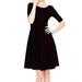 J. Crew Dresses | J. Crew Dress Womens 8 Black Flared Ponte Day Wear Everywhere Stretch Nwt | Color: Black | Size: 8