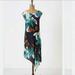 Anthropologie Dresses | Anthropologie Coquille Magnified Corolla Floral Silk Dress Ladies Size 0 | Color: Blue/Green | Size: 0