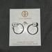 Giani Bernini Jewelry | Giani Bernini Diamond Accent Oval Hoop Earrings | Color: Silver | Size: Os