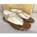 Michael Kors Shoes | New Michael Kors Women's Plat Thong T-Strap Saffiano Leather Sandal - Pale Gold | Color: Gold | Size: 7