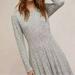 Anthropologie Dresses | Anthropologie A-Line Dress Dolan Heathered Gray Sz S New | Color: Gray | Size: S