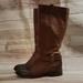 Jessica Simpson Shoes | Jessica Simpson Brown Leather Riding Boots Size 7 | Color: Brown | Size: 7