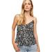 Free People Tops | Intimately Free People Black And White Kora Printed Cami Strappy Tank Sz Medium | Color: Black/White | Size: M