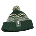 Nike Accessories | Michigan State Spartans Msu Nike Knit Pom Cuffed Beanie Hat Winter Adult | Color: Green | Size: Os