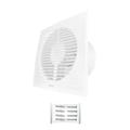 H&C VENT White 4 inch 100mm Extractor Fan with Timer│Inline Exhaust Fan │For Kitchen Bathroom Shower Toilet Wall Ceiling Window Kit │ Silent Humidity centrifugal fume fan │ Air Ventilation Duct fan