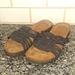 American Eagle Outfitters Shoes | American Eagle Brown Slip On Sandals.Size 8.5 | Color: Brown/Tan | Size: 8.5