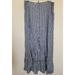 American Eagle Outfitters Skirts | American Eagle Womens High Low Ruffle Maxi Skirt Eyelet Button Front Size Xl Nwt | Color: Blue | Size: Xl