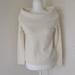 Anthropologie Sweaters | Anthropologie Cowl Neck Off The Shoulder Sweater Knit Cream Longsleeve Soft Xs | Color: Cream | Size: Xs