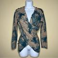 Anthropologie Sweaters | Anthropologie / Moth Beige & Blue Fishing Boat Multi-Way Wool Cardigan - Sz S | Color: Blue/Tan | Size: S