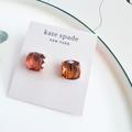 Kate Spade Jewelry | Last Onekate Spade Mini Square Stud Earrings Amber | Color: Brown | Size: Os