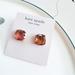 Kate Spade Jewelry | Last Onekate Spade Mini Square Stud Earrings Amber | Color: Brown | Size: Os