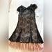 Jessica Simpson Dresses | Jessica Simpson - Lace Dress With Tulle Soft Lace Trim Nude Light Blush Underlay | Color: Black | Size: 8