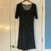 Lularoe Dresses | Lularoe Dress Black With Teal-Colored Dots Size L | Color: Black/Green | Size: L