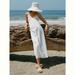 Anthropologie Dresses | Anthropologie Forever That Girl Cinched Maxi Dress | Color: White | Size: Xs