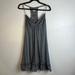 American Eagle Outfitters Dresses | American Eagle Outfitters Size M Eyelet Detail Smocking Grey Tank Dress | Color: Gray | Size: M