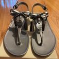 Coach Shoes | Coach Shoes | Coach Silver Helma Jelly Sandals | Color: Silver | Size: 7 | Color: Gray/Silver | Size: 7