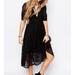 Free People Dresses | Free People Mountain Laurel Black Lace Midi Dress | Color: Black | Size: 2