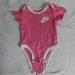 Nike One Pieces | Hot Pink Nike Baby Onsie | Color: Pink | Size: 6-9mb
