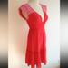 Free People Dresses | Free People Deep V Casual Dress | Color: Pink/Red | Size: 2