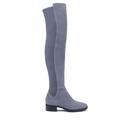 Tory Burch Shoes | $600 Tory Burch Caitlin Over The Knee Boot Suede Gray Embossed Logo 5 (B14) | Color: Gray | Size: 5