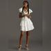 Anthropologie Dresses | Anthropologie Love The Label Ruffled Mini Dress | Color: White | Size: L