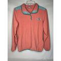 Columbia Tops | Columbia Pfg Pullover Fleeced Sweater Patchwork Print Size M Teal Salmon Pink | Color: Blue/Orange | Size: M