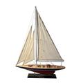 Detailed 50cm long wooden model Endeavour J Class Sailing Yacht | Americas Cup Racing Yacht | Nautical ornament | sailboat model | Endeavour sailing ship model | Fully assembled model boat kit