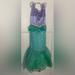 Disney Costumes | Disney Mermaid Ariel Costume | Color: Green/Purple | Size: M 7/8