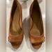 Tory Burch Shoes | Gorgeous Tory Burch Kira 45mm Wedges. Worn 5-6 Times. Size 9. Tan Calf Leather | Color: Tan | Size: 9