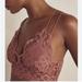 Free People Tops | Free People One Women’s Adella Bralette Embroidered Lace Copper Crop Top Size S | Color: Red | Size: S