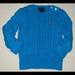 Polo By Ralph Lauren Shirts & Tops | Girls Polo Ralph Lauren Cable Knit Crewneck Sweater | Color: Blue | Size: 5tg