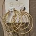 Jessica Simpson Jewelry | Jessica Simpson Hoop Earrings | Color: Gold | Size: Os
