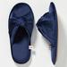 Anthropologie Shoes | Anthropologie Velvet Bow Slippers | Color: Blue | Size: 9