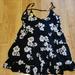 Brandy Melville Tops | Brandy Melville Boho Floral Babydoll Top/Dress | Color: Black/Cream | Size: Os