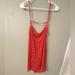 Free People Dresses | Free People Intimately Red Strappy Mini Dress L | Color: Red | Size: L