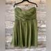 J. Crew Dresses | J. Crew- 100% Silk Strapless Dress | Color: Green | Size: 12