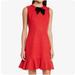 Kate Spade Dresses | Kate Spade Ruffle Tweed Bow Sleeveless Dress - Sz 12 - Nwot | Color: Gold/Red | Size: 12