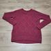 American Eagle Outfitters Sweaters | American Eagle Sweater Womens Small Dark Red Pullover Chunky Knit Round Neck | Color: Red | Size: S