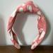 Anthropologie Accessories | Anthropologie Top Knot Headband In Pink And White Pattern | Color: Pink | Size: Os