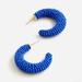 J. Crew Jewelry | J. Crew Chunky Beaded Hoop Earrings | Color: Blue | Size: Os