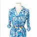 Lilly Pulitzer Dresses | New Lilly Pulitzer Lillith Tunic Dress Long Sleeve Floral Print Blue Sz Xxs | Color: Blue/White | Size: Xxs