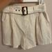 American Eagle Outfitters Shorts | American Eagle Linen Shorts With Belt | Color: Cream/Tan | Size: S