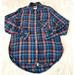 American Eagle Outfitters Tops | American Eagle Outfitters Womens Plaid Button Up Shirt Boyfriend Fit Sz M Soft | Color: Blue | Size: M