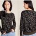 Anthropologie Sweaters | Anthropologie Camo Print Light Weight Pullover Sweater. Euc | Color: Black/Green | Size: S