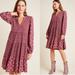 Anthropologie Dresses | Anthropologie Maeve Babydoll Tiered Tunic Dress Mixed Print Boho Coastal Cowgirl | Color: Pink/Red | Size: S