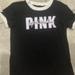 Pink Victoria's Secret Tops | Black And White Tee From Victoria Secrets. Smoke Free Home. | Color: Black/White | Size: S