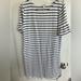 J. Crew Dresses | J Crew Cotton Navy Blue And White Striped Dress With Flutter Sleeves | Color: Blue/White | Size: M