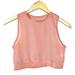 Nike Tops | Nike Mauve Peach Sheer Cropped Miler Running Top Medium Yoga Mesh Dri-Fit Gym | Color: Pink | Size: M