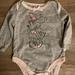 Disney One Pieces | Disney Baby Classic Minnie Bodysuit Light Gray With Pink Trim 3-6 Months Guc | Color: Gray/Pink | Size: 3-6mb