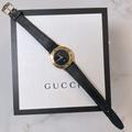 Gucci Accessories | Gucci Authentic Yellow Gold Plated Ladies Quartz Watch | Color: Black/Gold | Size: Os